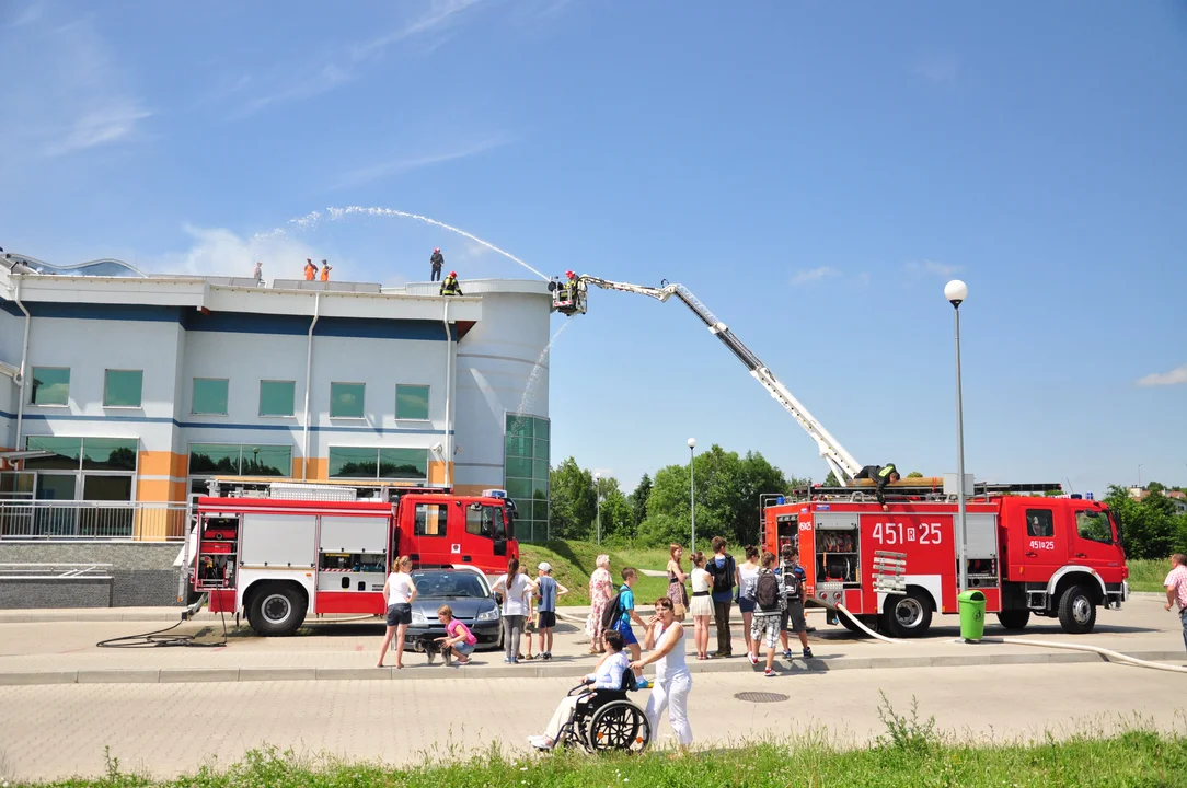 Pożar basenu w Kolbuszowej w czerwcu 2023 roku