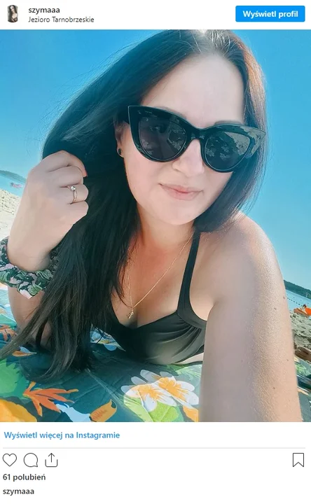 Jezioro Tarnobrzeskie i piękne kobiety na plaży