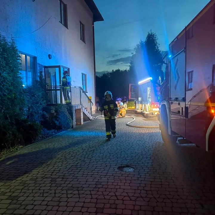Pożar sauny pod Rzeszowem