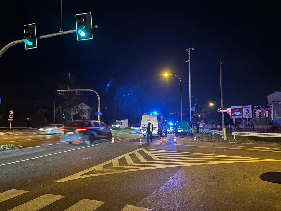 Wypadek na alei Niepodległości w Rzeszowie