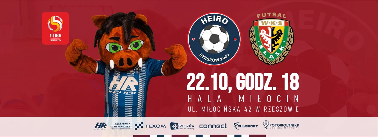 1 Liga futsalu: Heiro Rzeszów vs Śląsk Wrocław