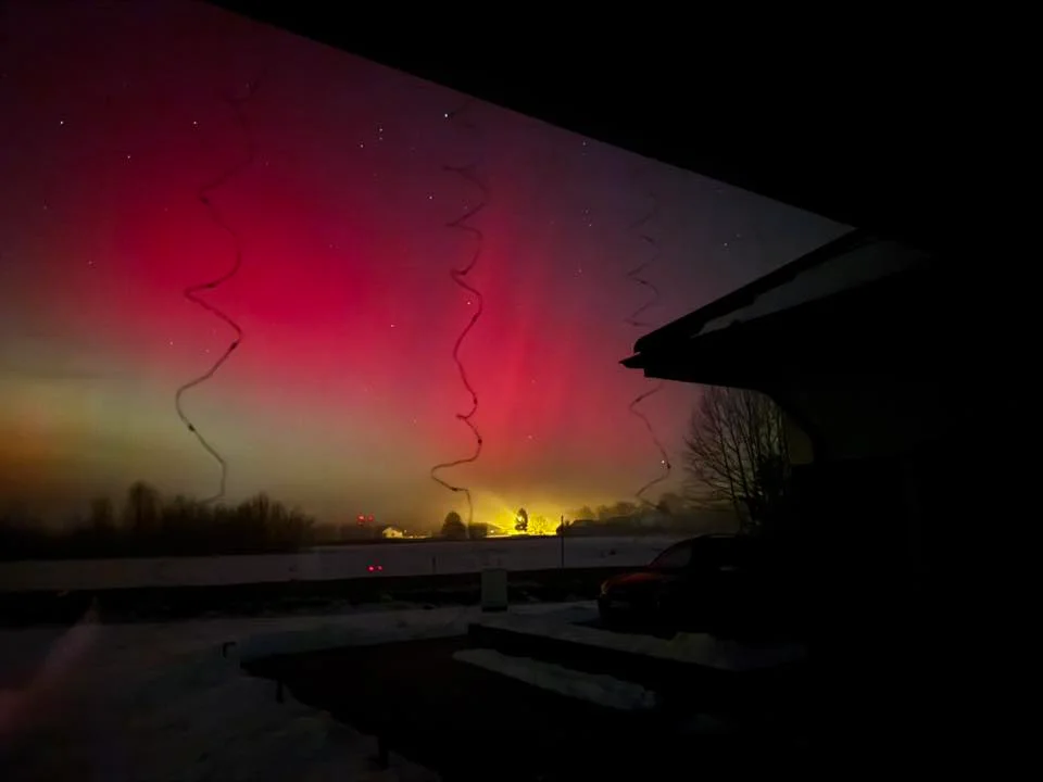 Zorza polarna w mieleckim