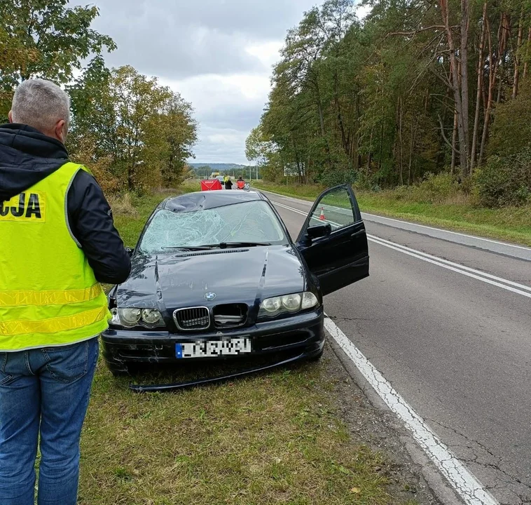 Śmiertelne potrącenie rowerzysty przez BMW