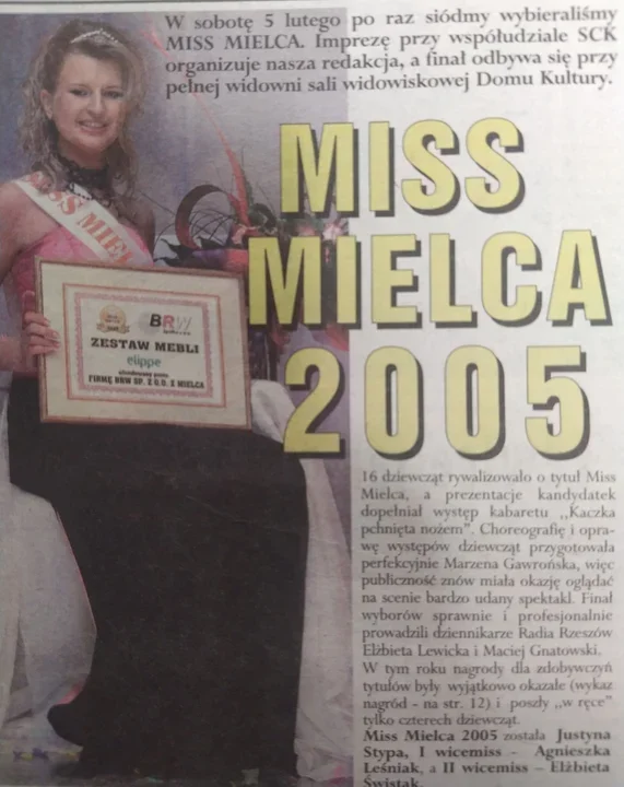 Archiwalne zdjęcia. Wybory Miss Mielca