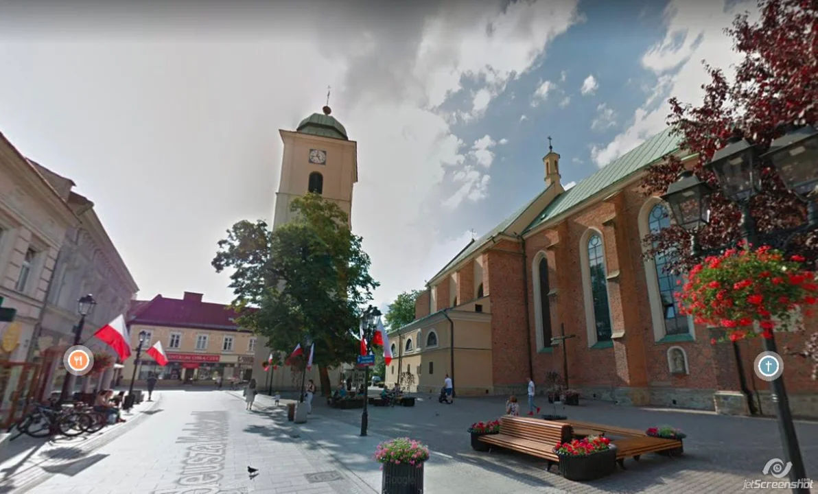 Rynki w podkarpackich miastach z Google Street View