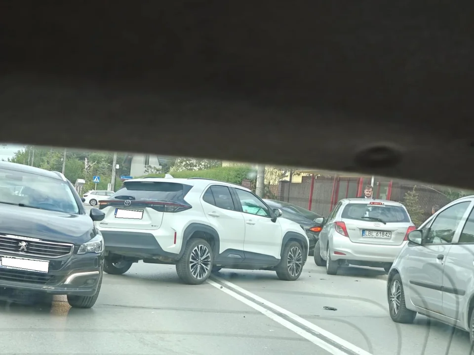Wypadek na ulicy Kwiatkowskiego w Rzeszowie