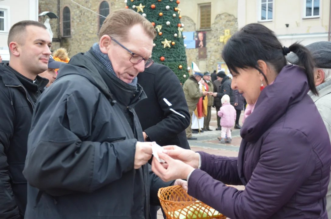 Wigilijne spotkanie na sanockim Rynku