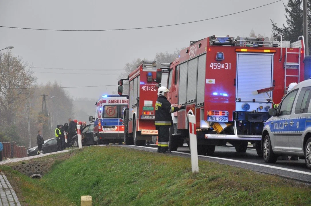 Wypadek na DK9 w Hadykówce - 10.11.2022 r.