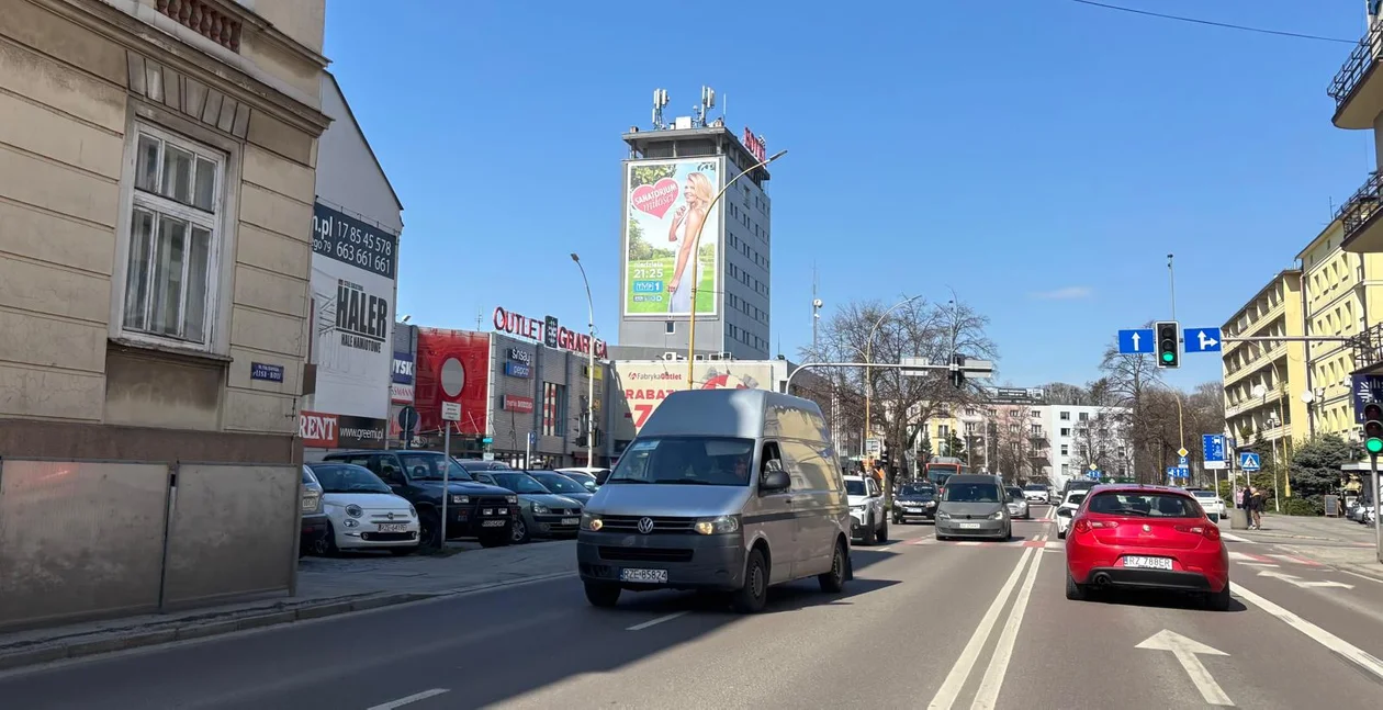 Przedświąteczne korki w Rzeszowie