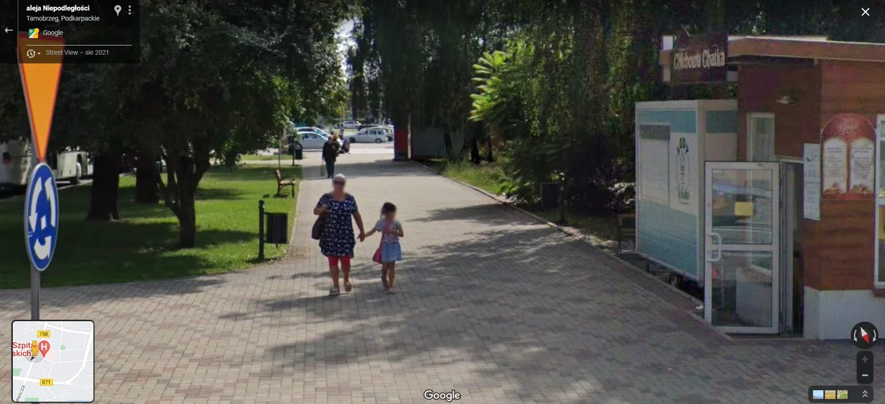 Google Street View - zdjęcia z 2021 roku z Tarnobrzega