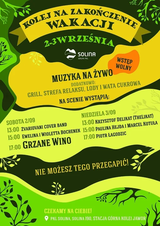 Korso na weekend: Imprezowy koniec wakacji na Podkarpaciu [1-3 września]