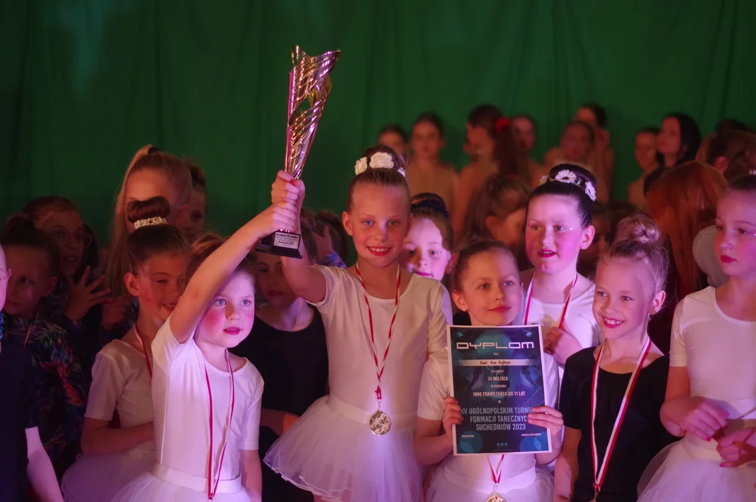 Studio Tańca i Ruchu FRAM z Tarnobrzega z Grand Prix Ogólnopolskiego Turnieju Formacji Tanecznych Suchedniów 2023. To nie było jedno wyróżnienie
