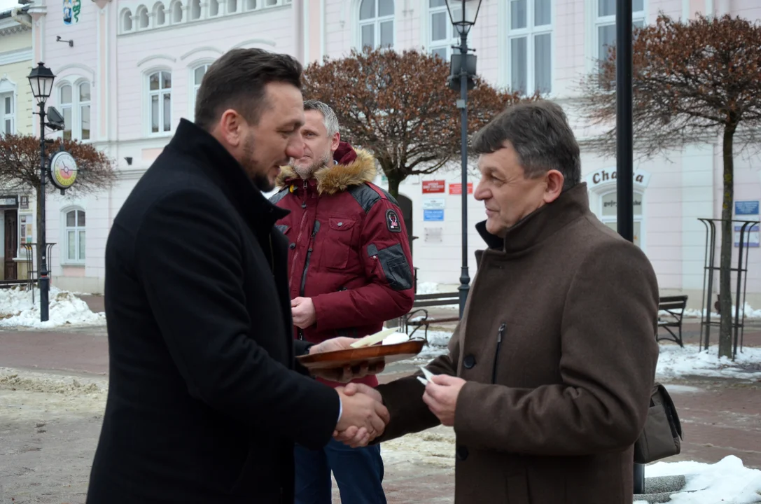 Wigilijne spotkanie na sanockim Rynku