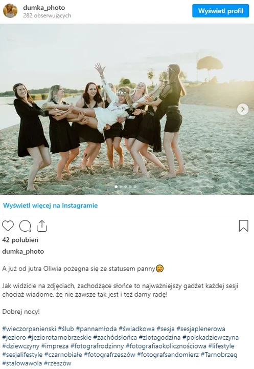 Jezioro Tarnobrzeskie i piękne kobiety na plaży