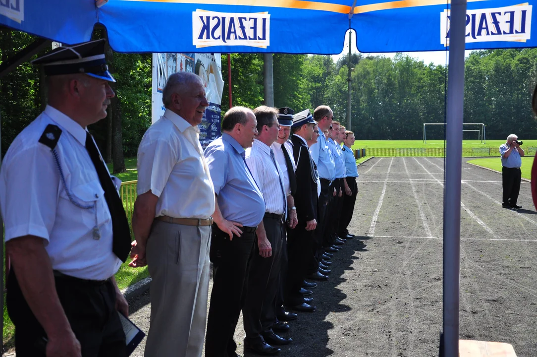 Druhowie w 2014 roku na stadionie sportowym w Kolbuszowej.