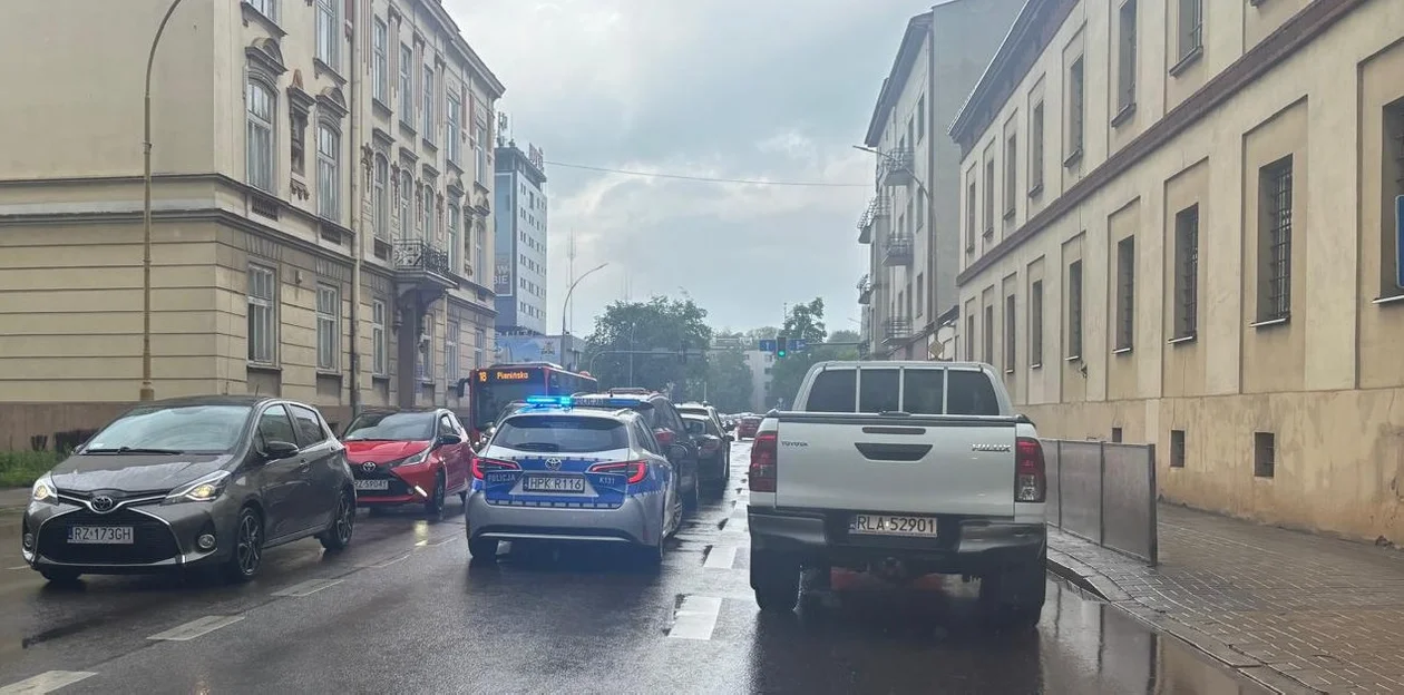 Utrudnienia w ruchu w centrum Rzeszowa