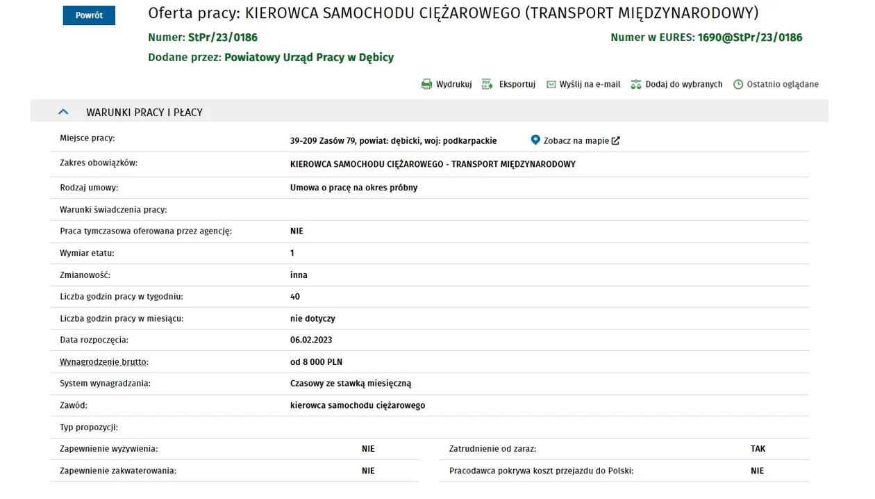 Nowe oferty pracy na Podkarpaciu. Szukają kierowców, fizjoterapeutów, a także pracowników na budowę S19