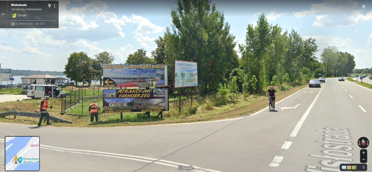 Google Street View - zdjęcia z 2021 roku z Tarnobrzega