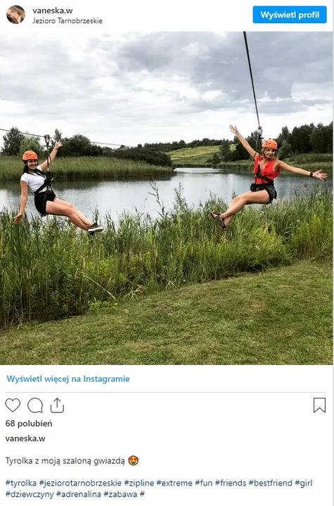 Jezioro Tarnobrzeskie i piękne kobiety na plaży