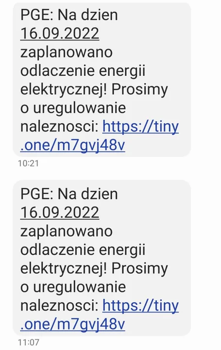 Fałszywe SMS-y ze szkodliwym oprogramowaniem