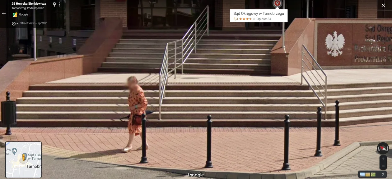 Google Street View - zdjęcia z 2021 roku z Tarnobrzega