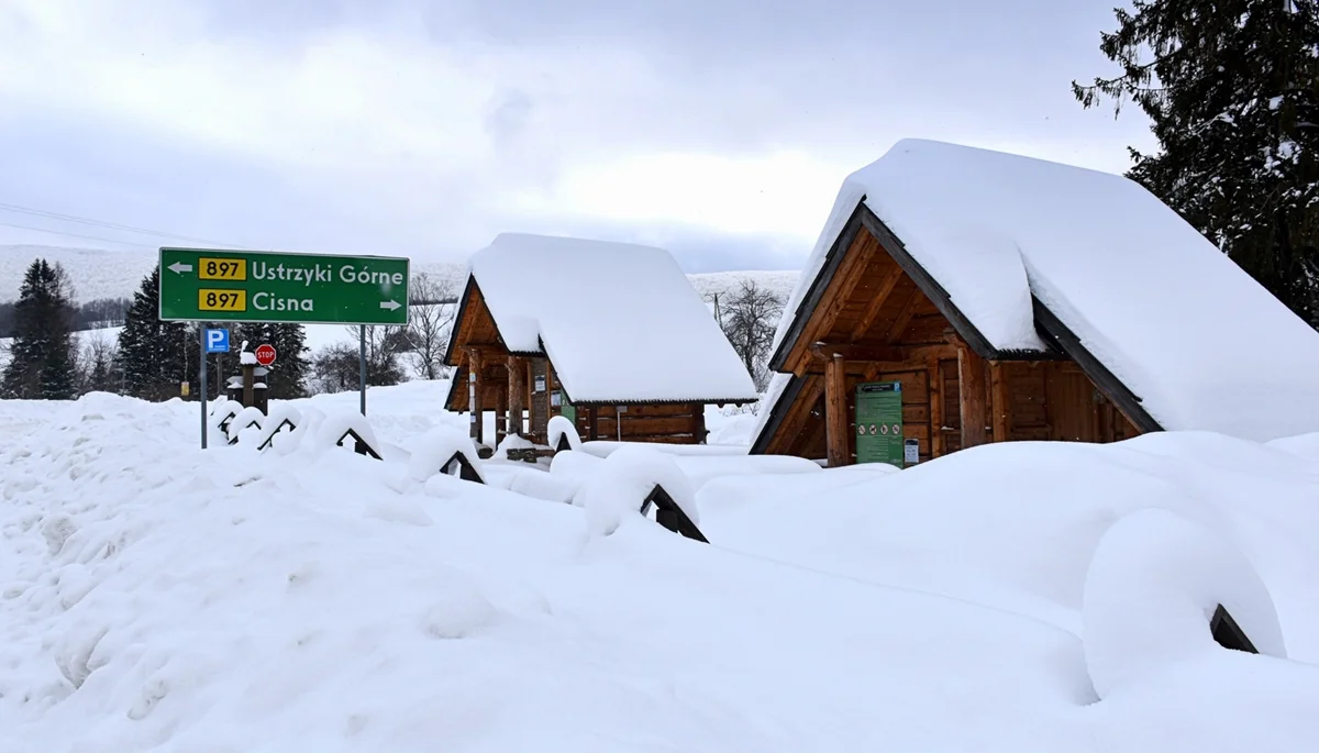 Bieszczady na zimowej fotografii. Przełęcz Wyżna, Brzegi Górne, Przełęcz Wyżniańska [ZDJĘCIA] - Zdjęcie główne