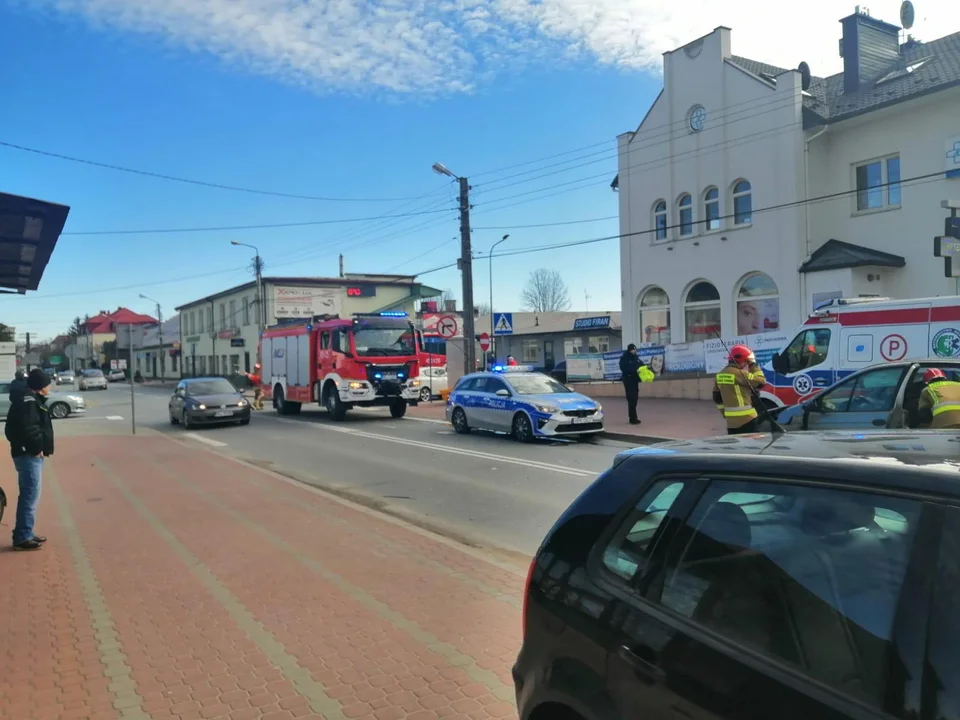 Kolizja na ul. Obrońców Pokoju w Kolbuszowej