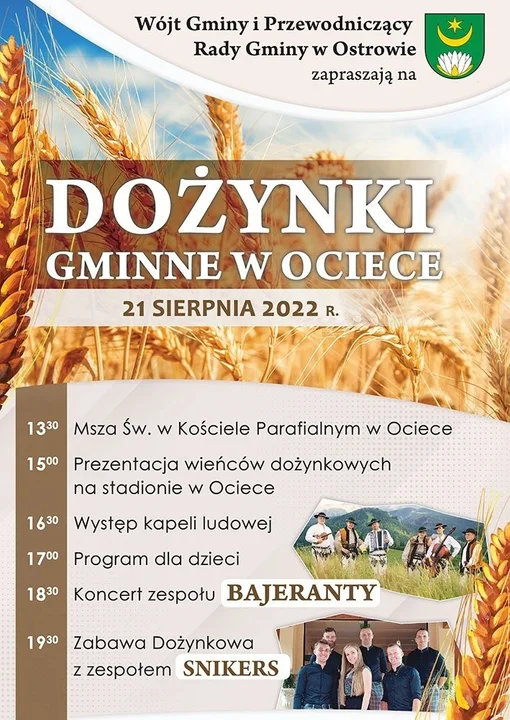 Koncerty, festiwale, dożynki - sprawdź, co będzie się działo w weekend 19-21 sierpnia