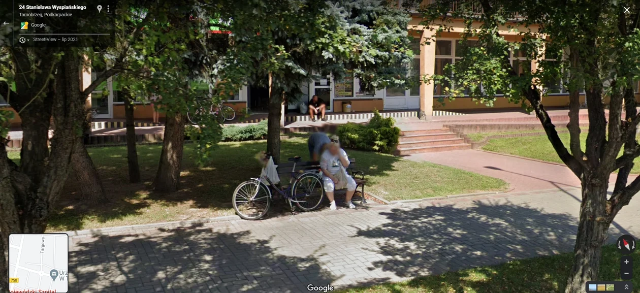 Google Street View - zdjęcia z 2021 roku z Tarnobrzega