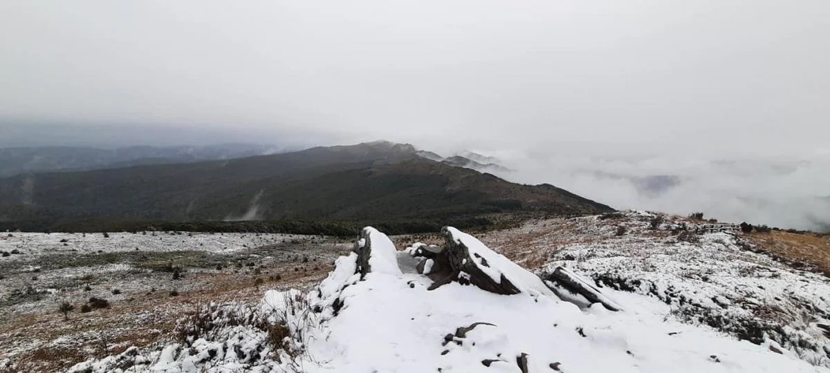 Pierwszy śnieg w Bieszczadach