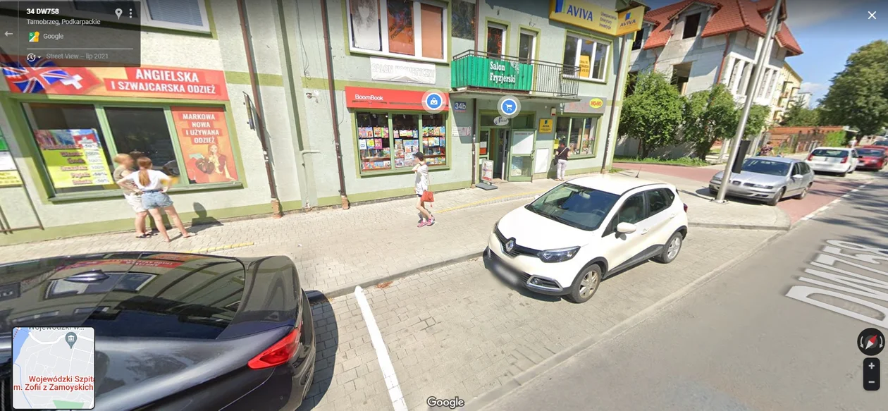 Google Street View 2021 - zdjęcia ze Stalowej Woli, Tarnobrzega i Grębowa