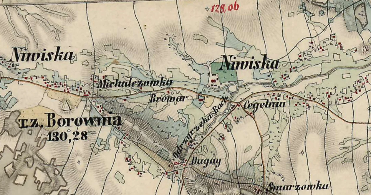 Kolbuszowa i okolice na mapach z XIX wieku