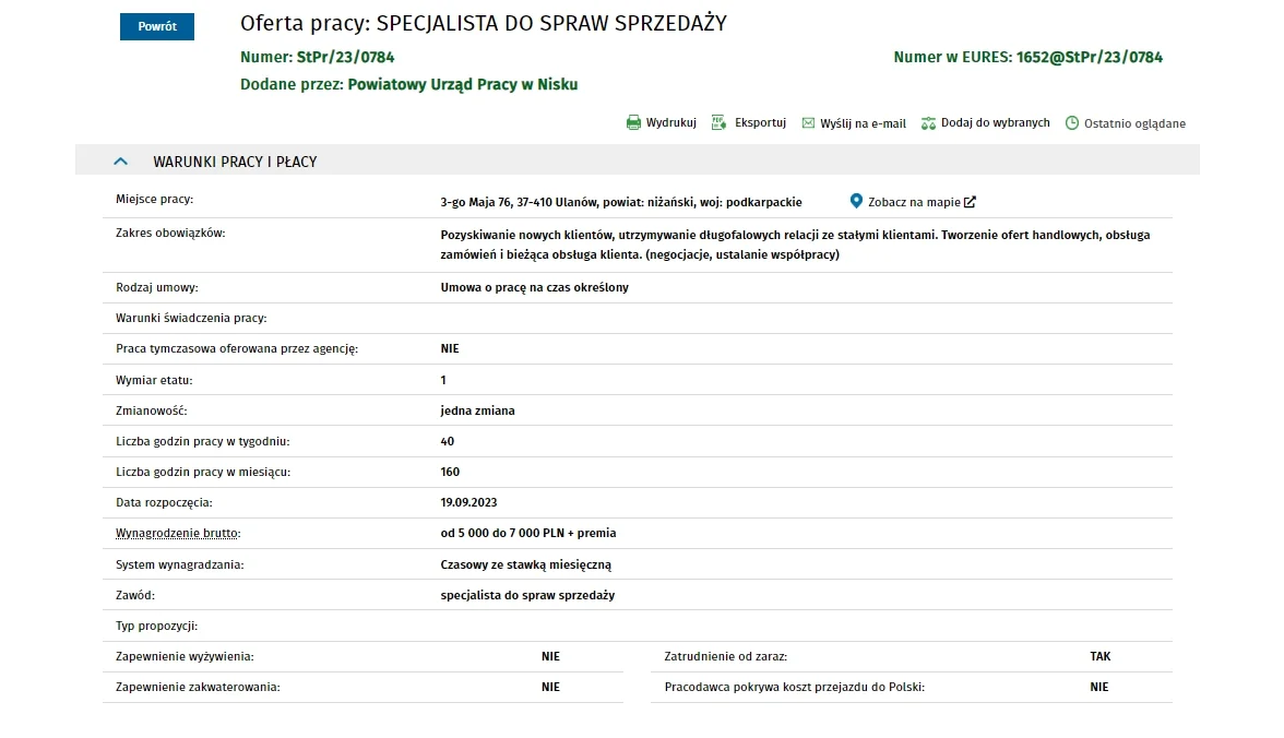 Praca na Podkarpaciu. Oferty nawet za 10 tysięcy złotych na miesiąc