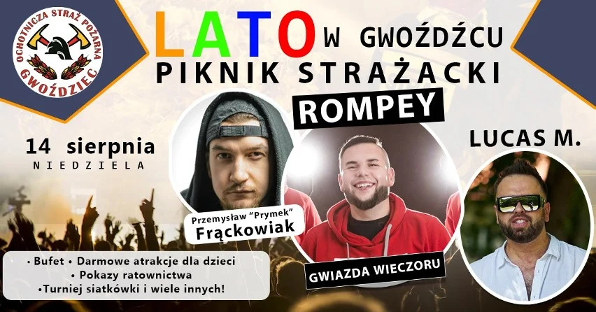 Koncerty, festiwale, dożynki, biegi - moc imprez od 12 do 15 sierpnia