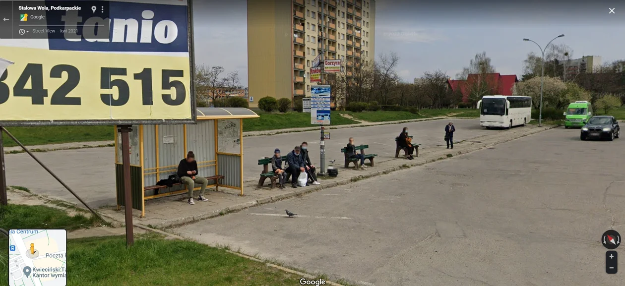 Google Street View 2021 - zdjęcia ze Stalowej Woli, Tarnobrzega i Grębowa