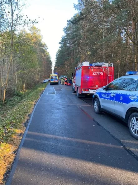 Dachowanie pojazdu w powiecie rzeszowskim