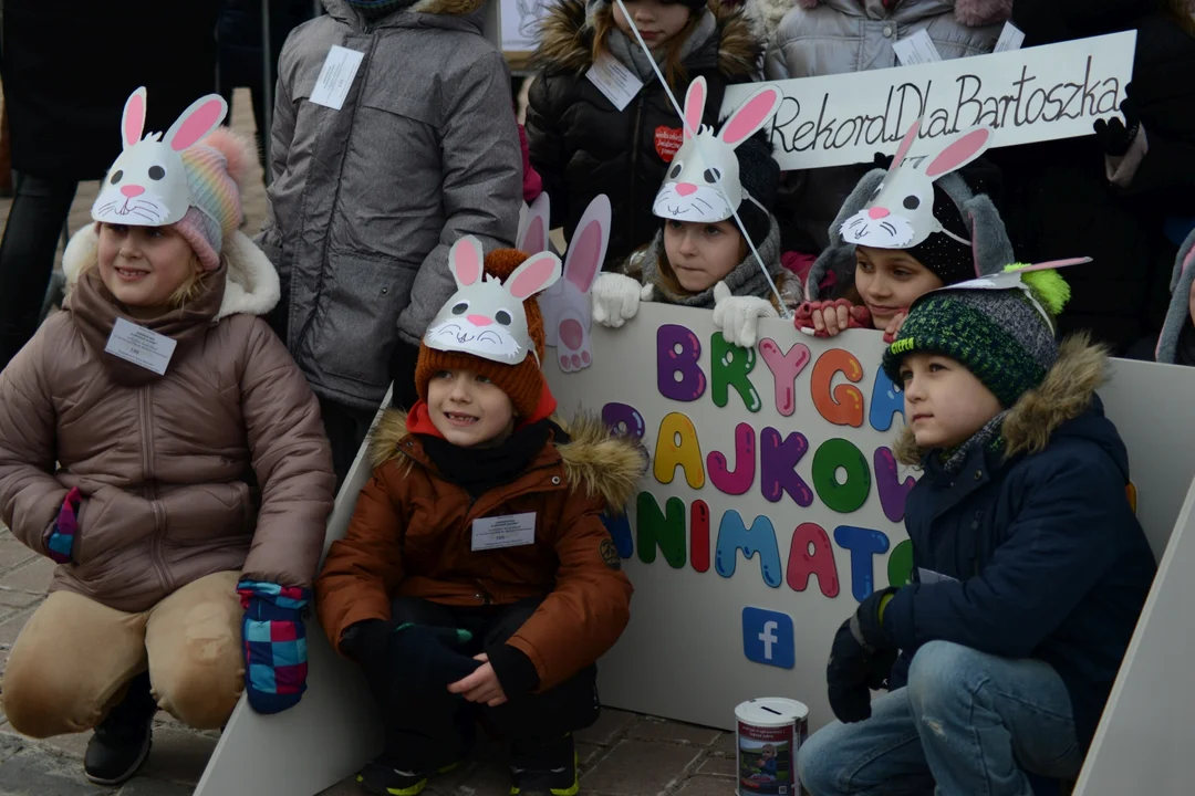 Rekord Polski dla Bartoszka Jędrasika chorego na SMA. W Tarnobrzegu zgromadziło się ponad 500 osób przebranych za króliki