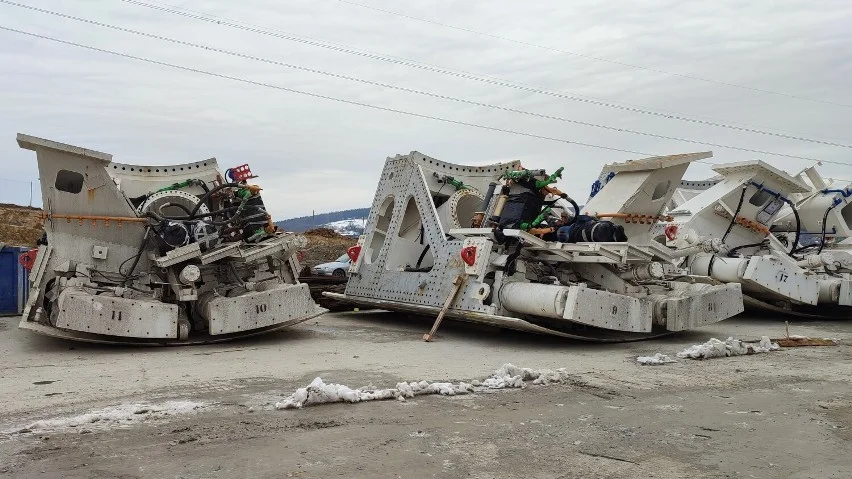 Ostatni transport z częściami maszyny TBM dotarł do Babicy