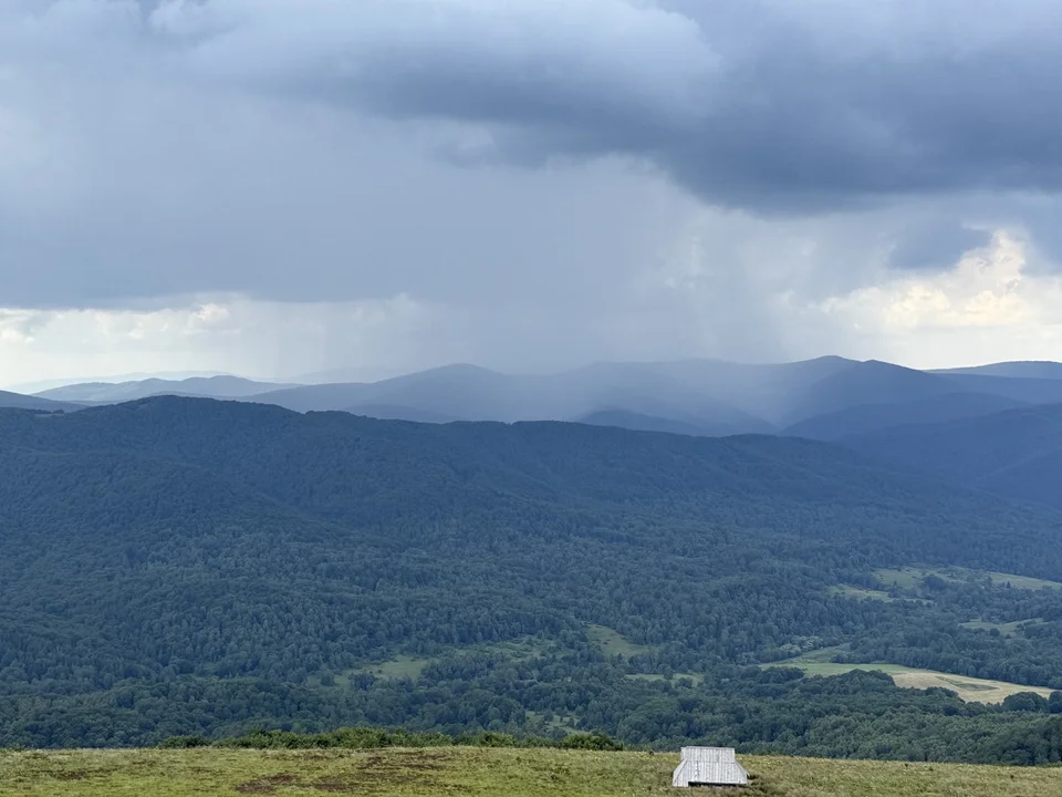 Burza w Bieszczadach