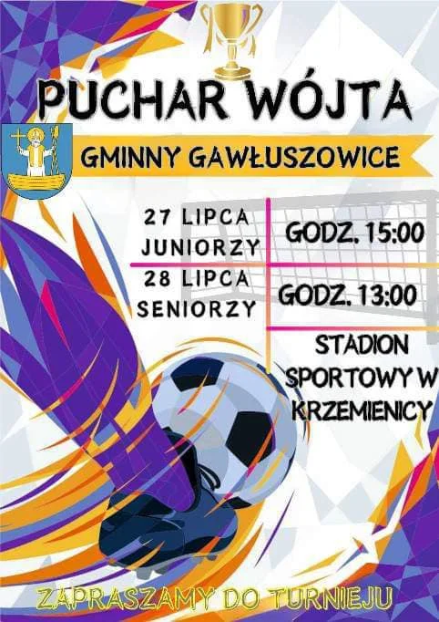 Turniej Piłkarski o Puchar Wójta Gminy Gawłuszowice - 27-28 lipca