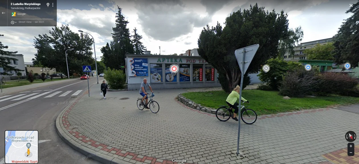 Google Street View 2021 - zdjęcia ze Stalowej Woli, Tarnobrzega i Grębowa