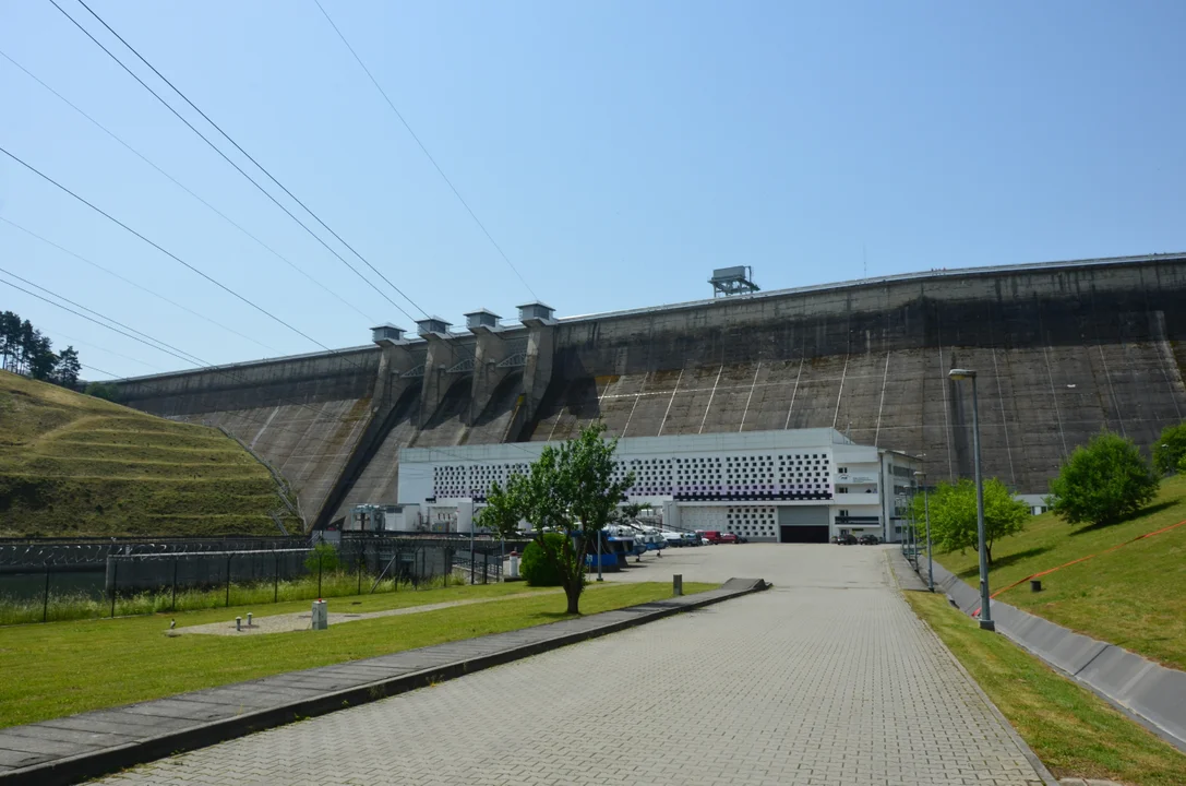 Zapora w Solinie od wewnątrz