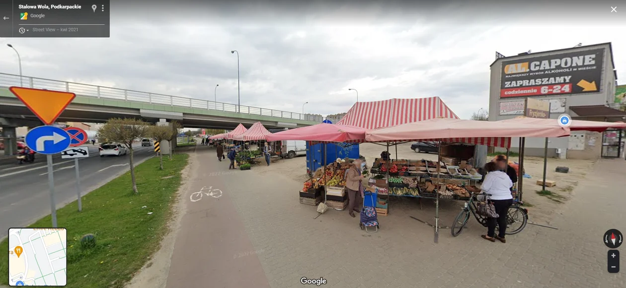 Google Street View 2021 - zdjęcia ze Stalowej Woli, Tarnobrzega i Grębowa