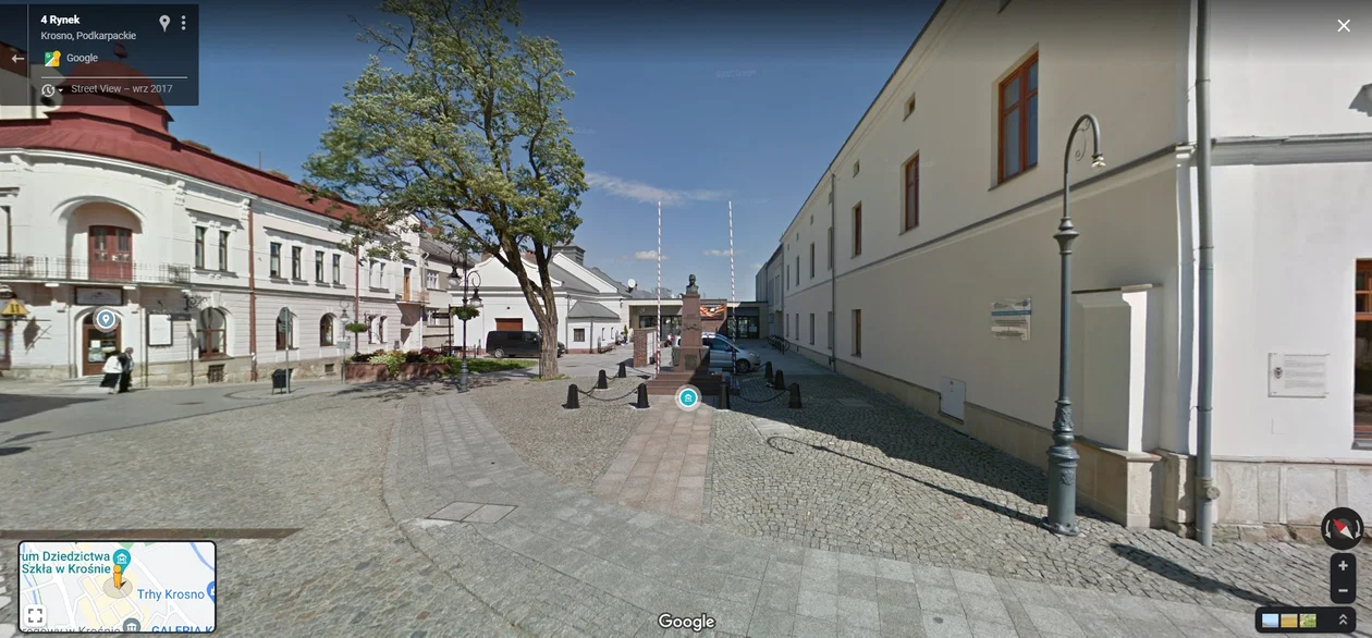 Rynki w podkarpackich miastach z Google Street View