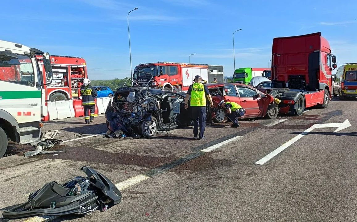 Karambol na S19 pod Rzeszowem
