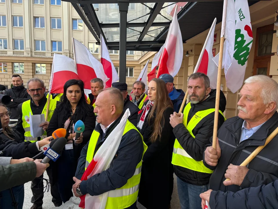 Protest rolników w Rzeszowie
