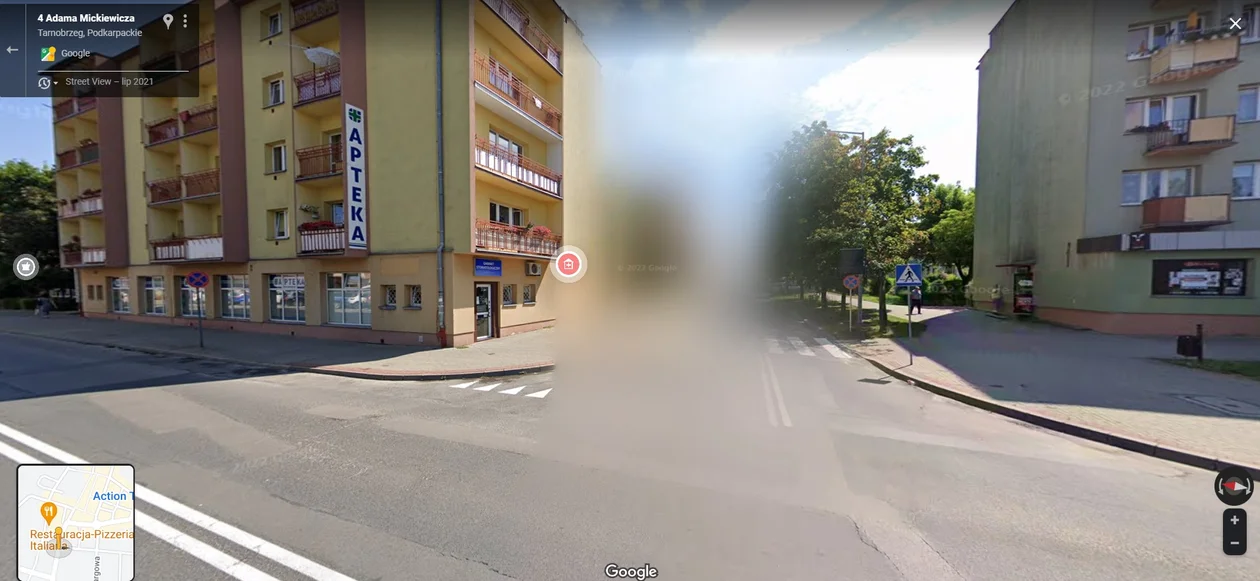 Google Street View - zdjęcia z 2021 roku z Tarnobrzega