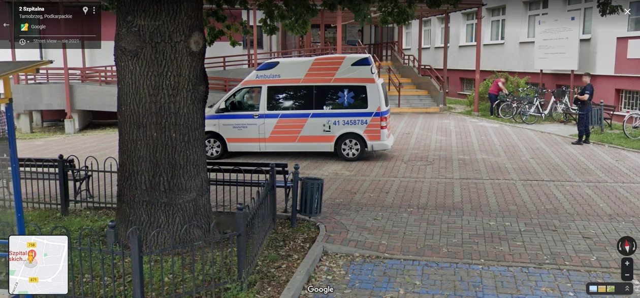 Google Street View - zdjęcia z 2021 roku z Tarnobrzega