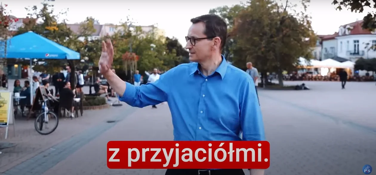 Spot premiera Mateusza Morawieckiego w Tarnobrzegu
