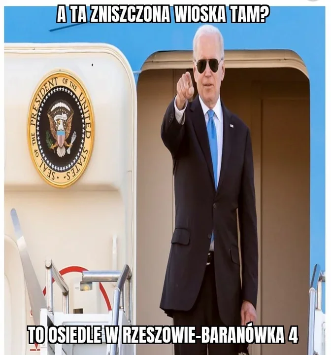 Prezydent USA Joe Biden i jego wizyta na Podkarpaciu na wesoło. Oto najlepsze memy